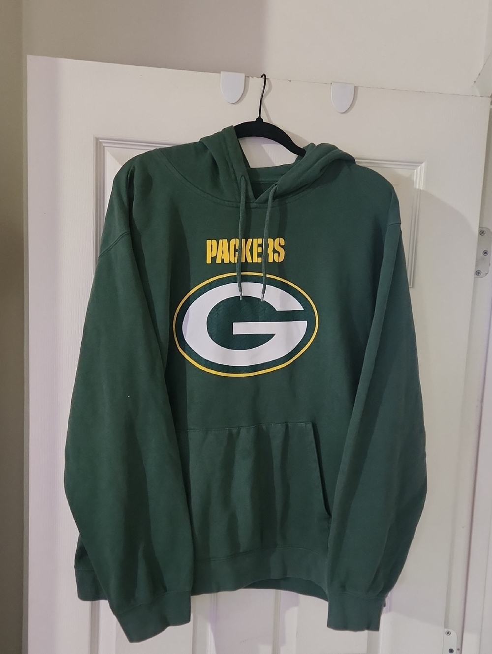 NFL Green Pullover Hoodie with Yellow Logo Accents